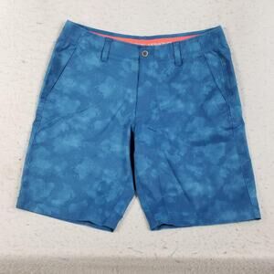 Under Armour Shorts Mens 36 Blue HeatGear Golf Lightweight Athletic Performance
